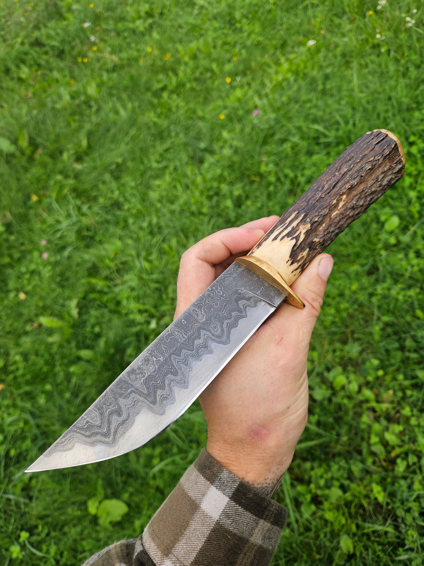 Hunting Knife – Damascus San-Mai
