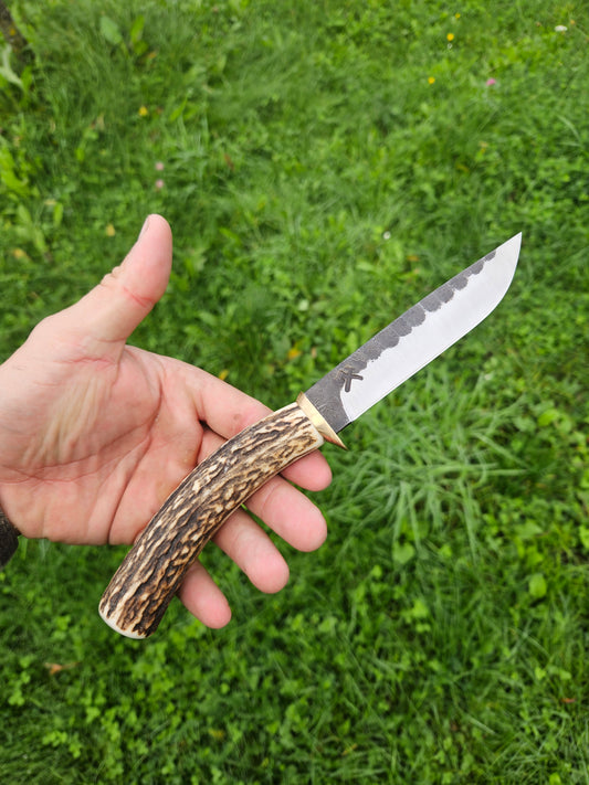 Hunting Knife with Horn Handle