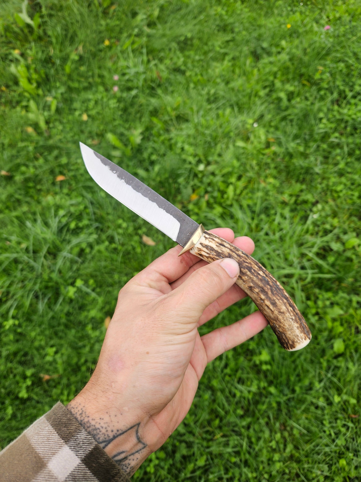 Hunting Knife with Horn Handle