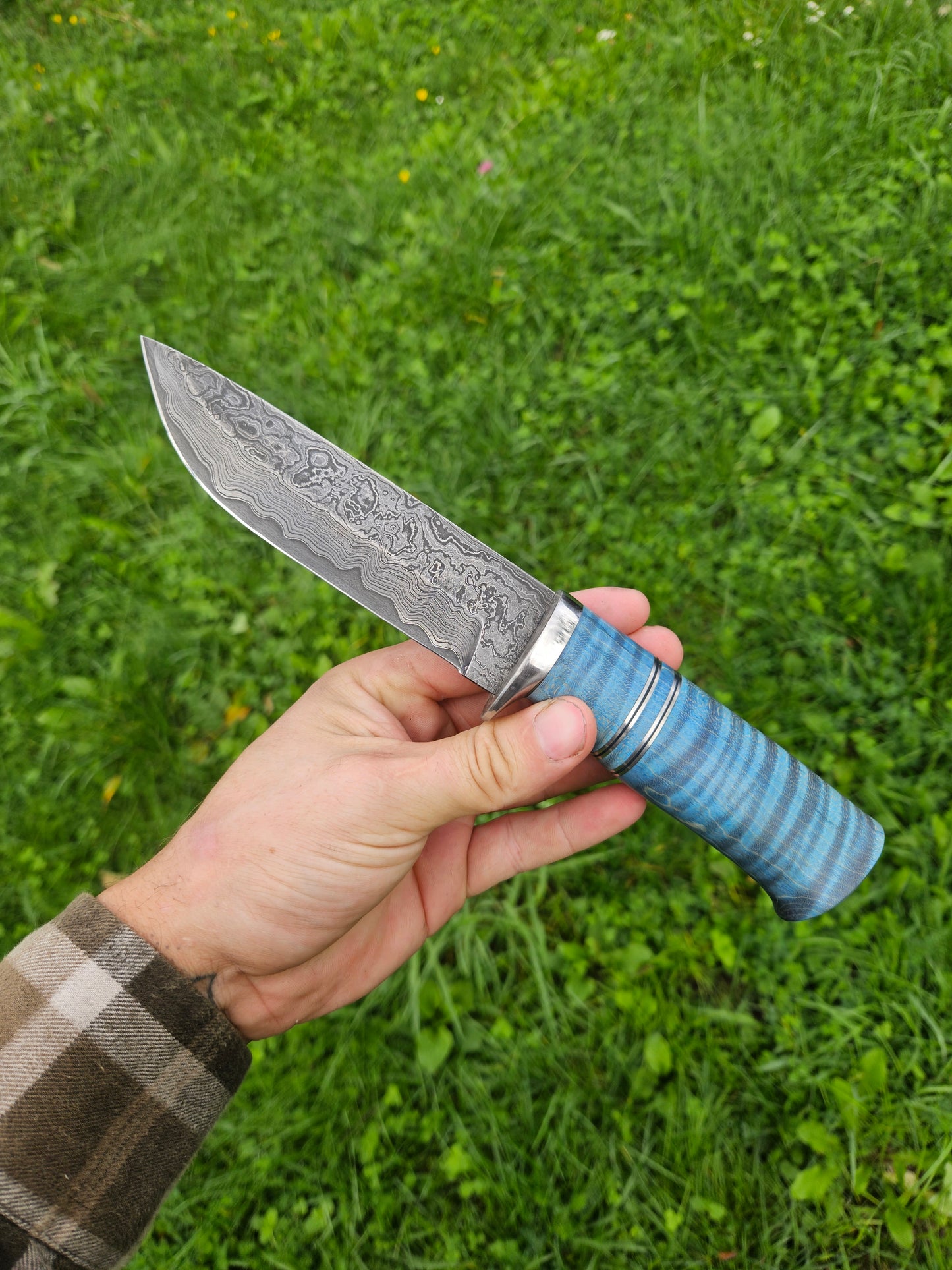 Damascus Hunter – San-Mai Hunting Knife