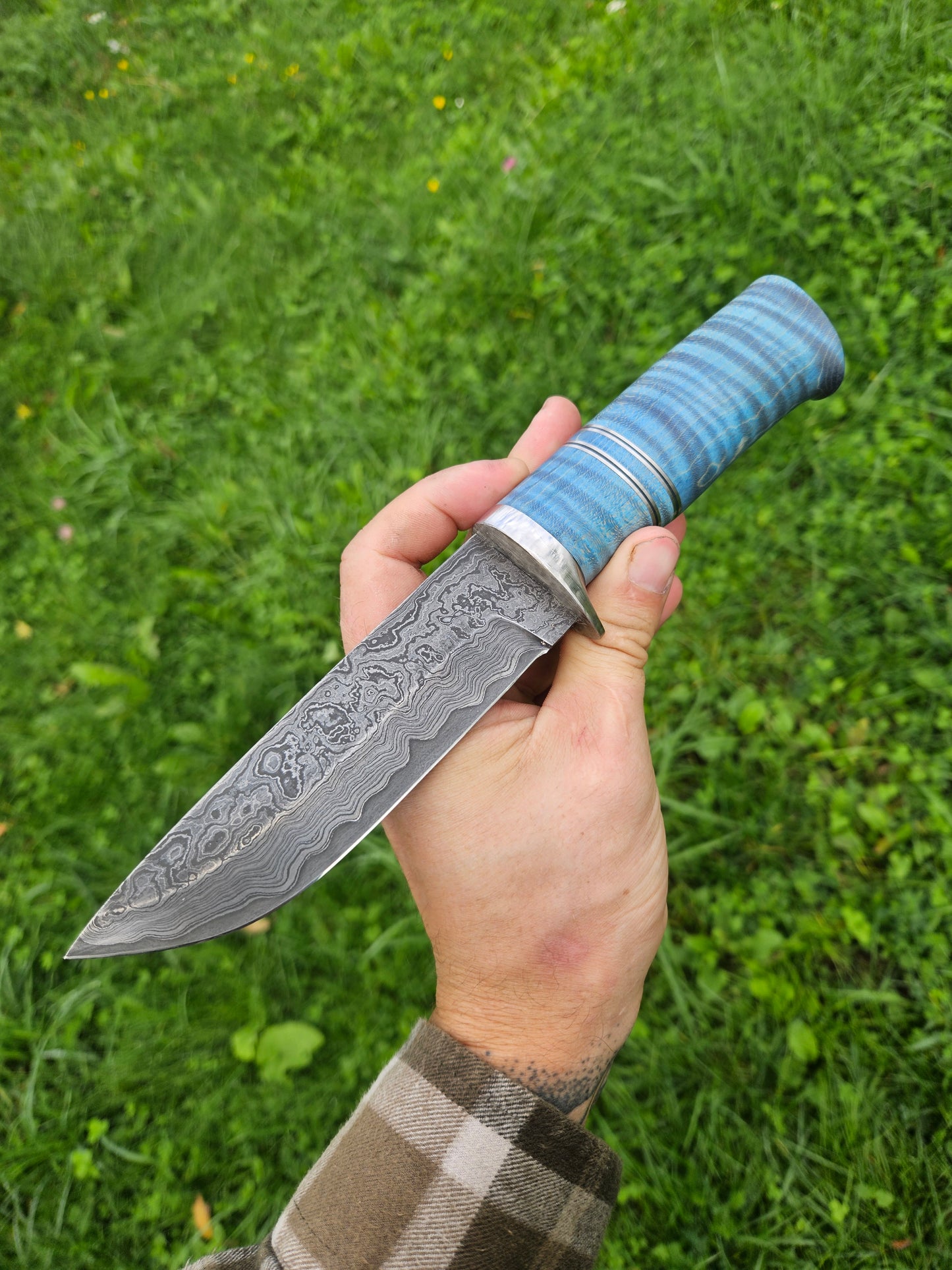 Damascus Hunter – San-Mai Hunting Knife