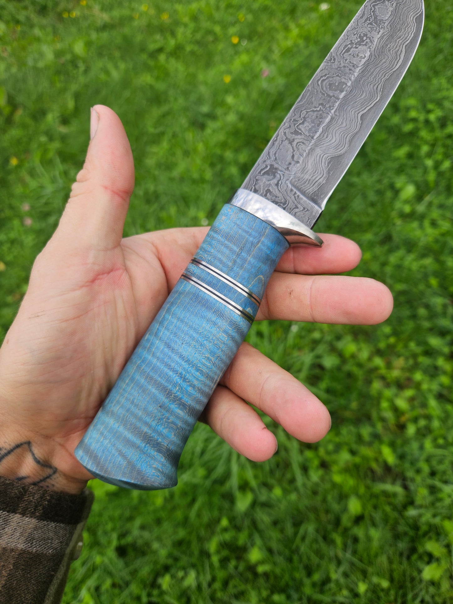 Damascus Hunter – San-Mai Hunting Knife