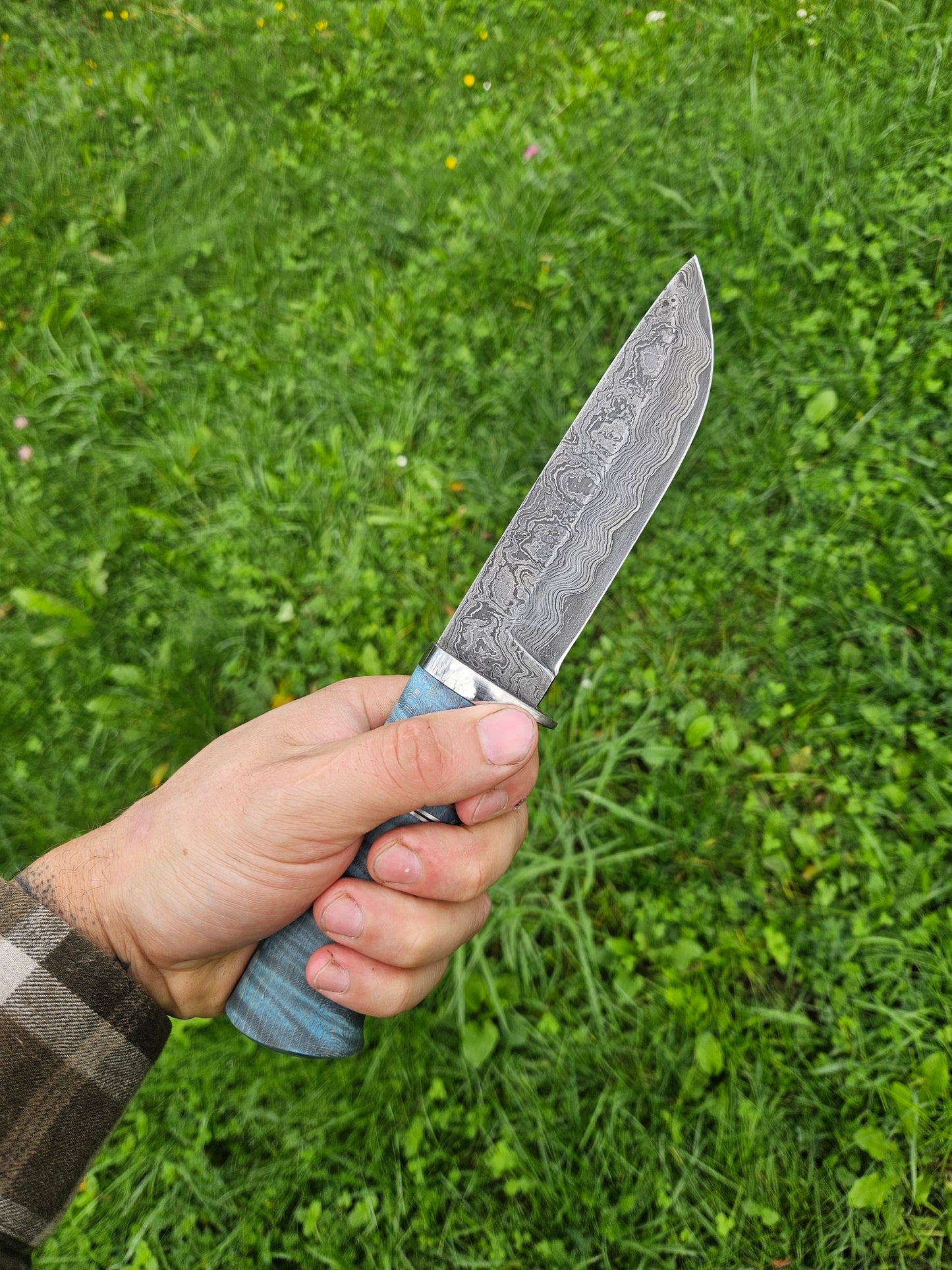 Damascus Hunter – San-Mai Hunting Knife