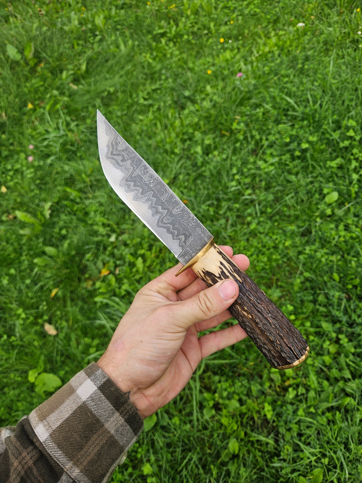 Hunting Knife – Damascus San-Mai