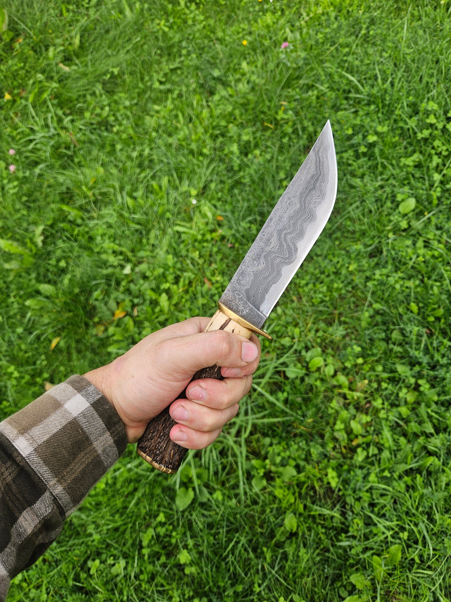 Hunting Knife – Damascus San-Mai