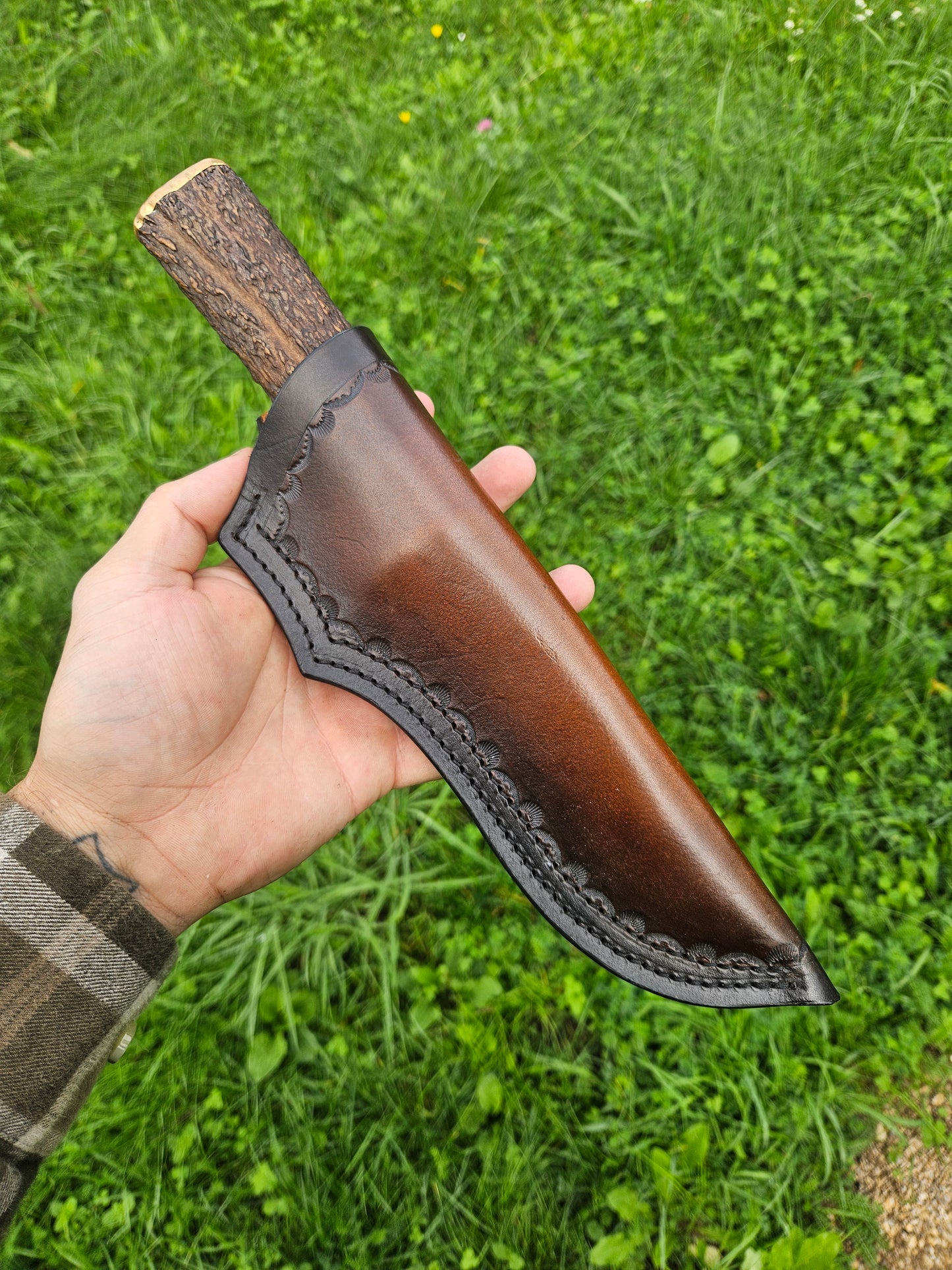 Hunting Knife – Damascus San-Mai