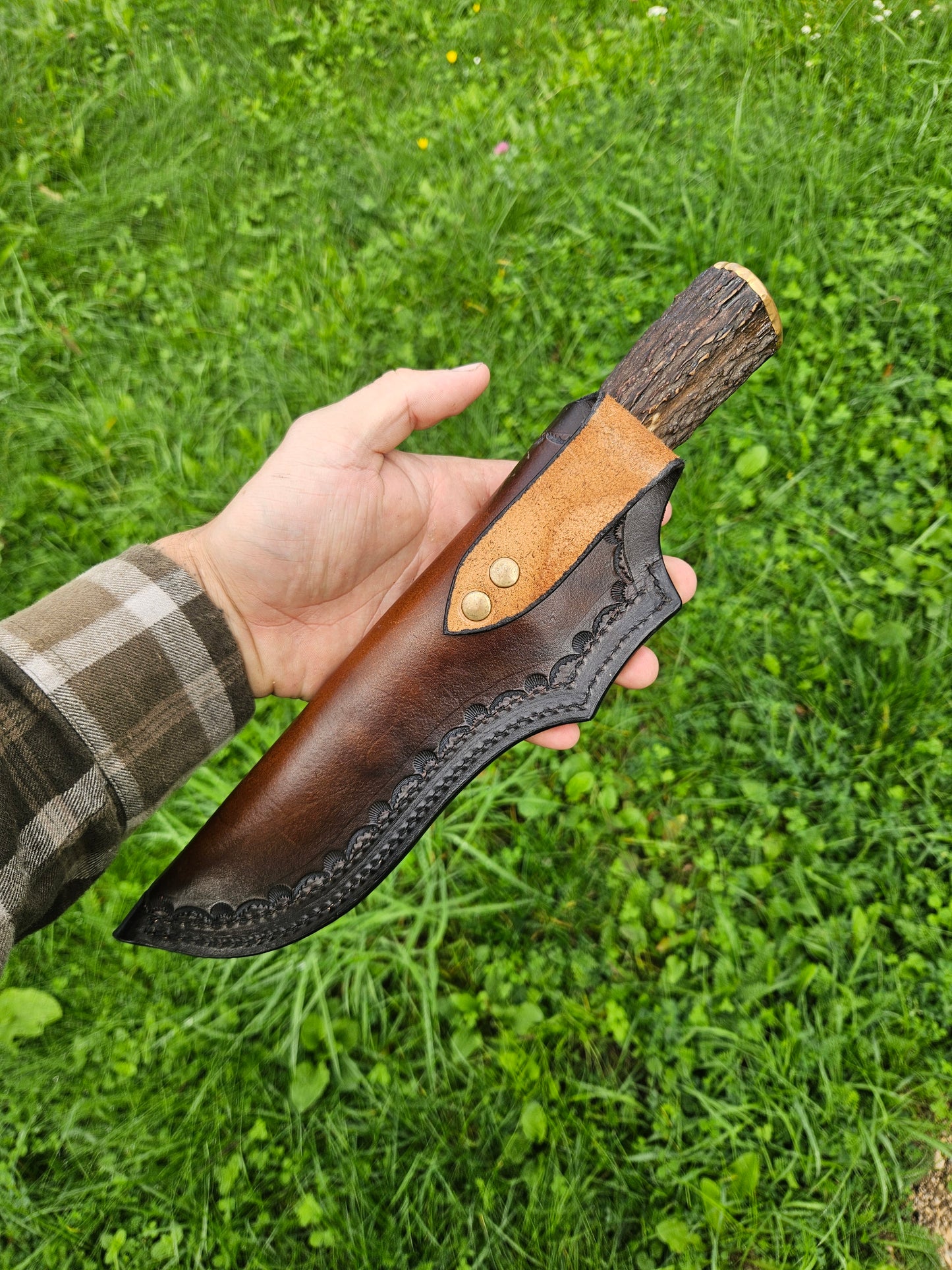 Hunting Knife – Damascus San-Mai