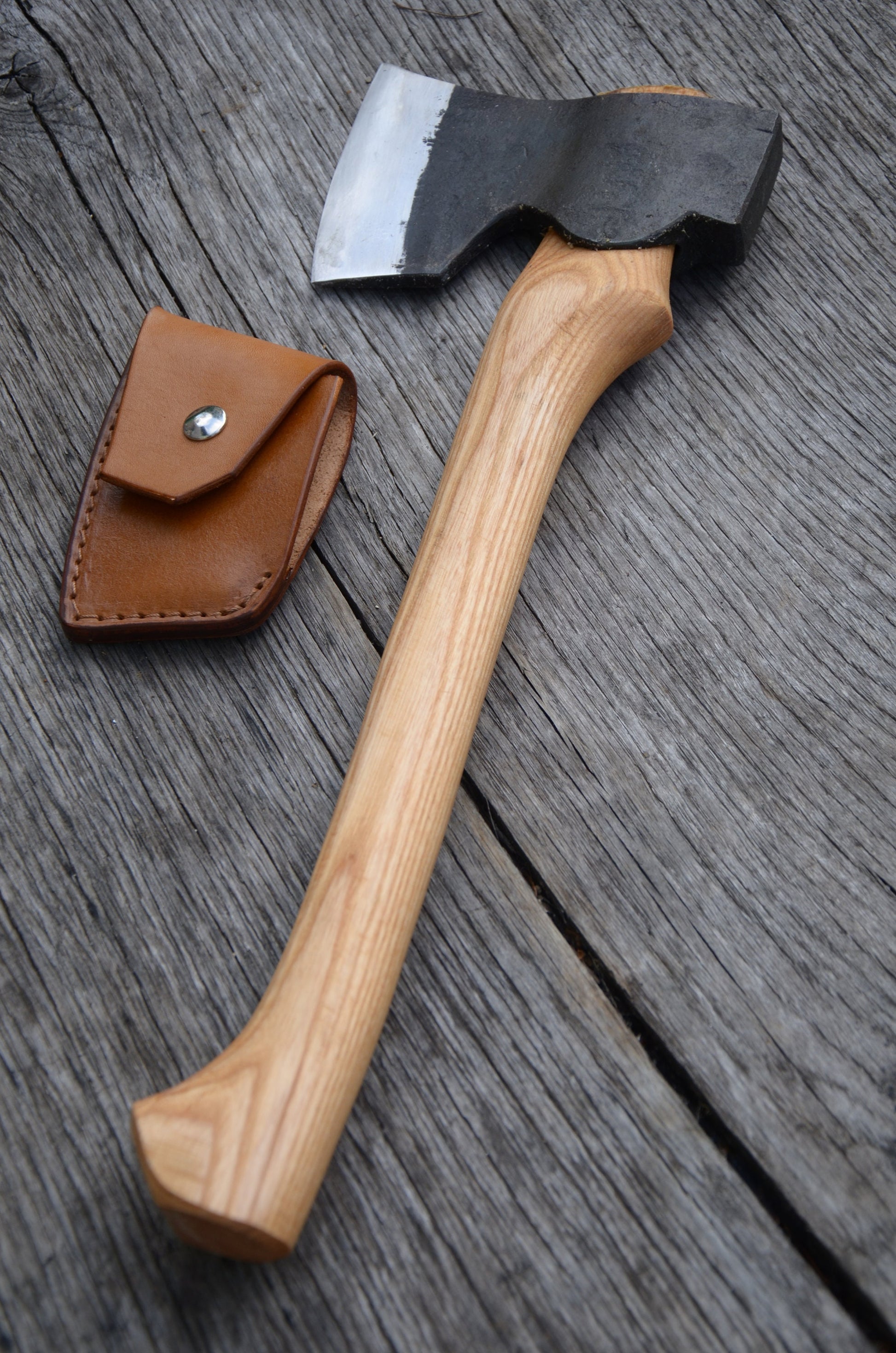 Hand Forged Camping Axe 16'' - 40cm Bushcraft Axe Hunting Axe Hunters Outdoors Survival Hatchet 16''