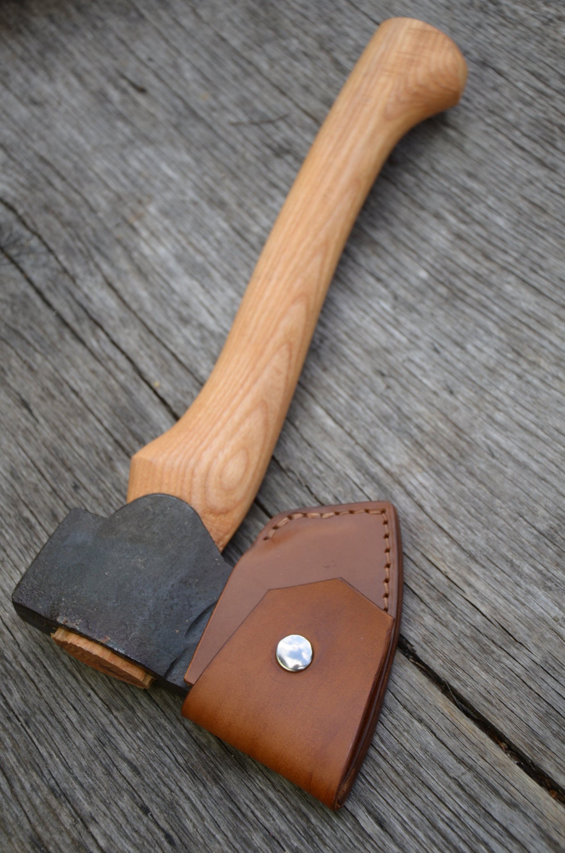 Hand Forged Camping Axe 14'' - 35cm Bushcraft Carving Axe Hunting Axe Hunters Outdoors Survival Hatchet 14''