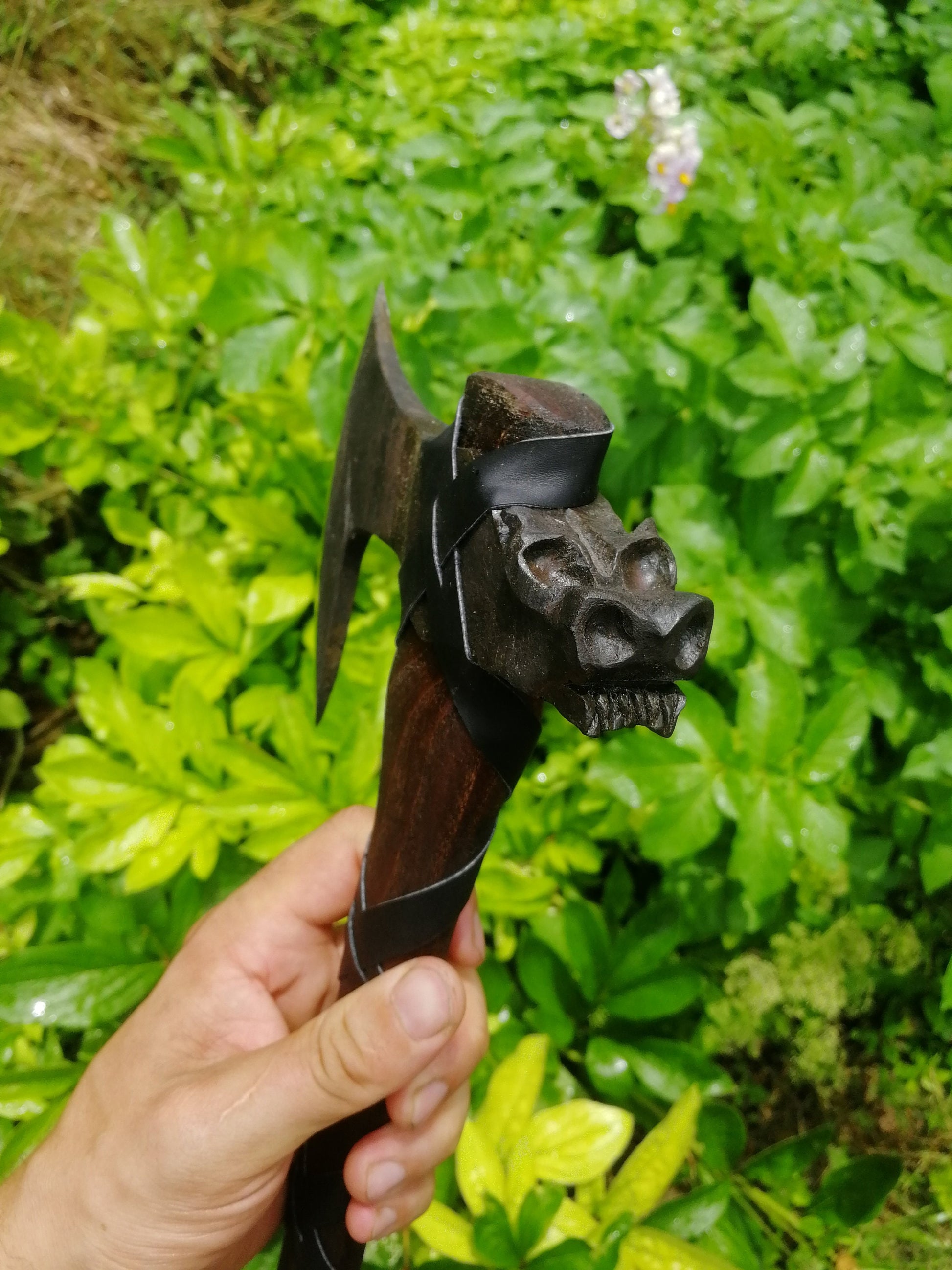 Dragon Axe Vikings Ragnar's Axe Replica Norse Dragon Head Poll Axe