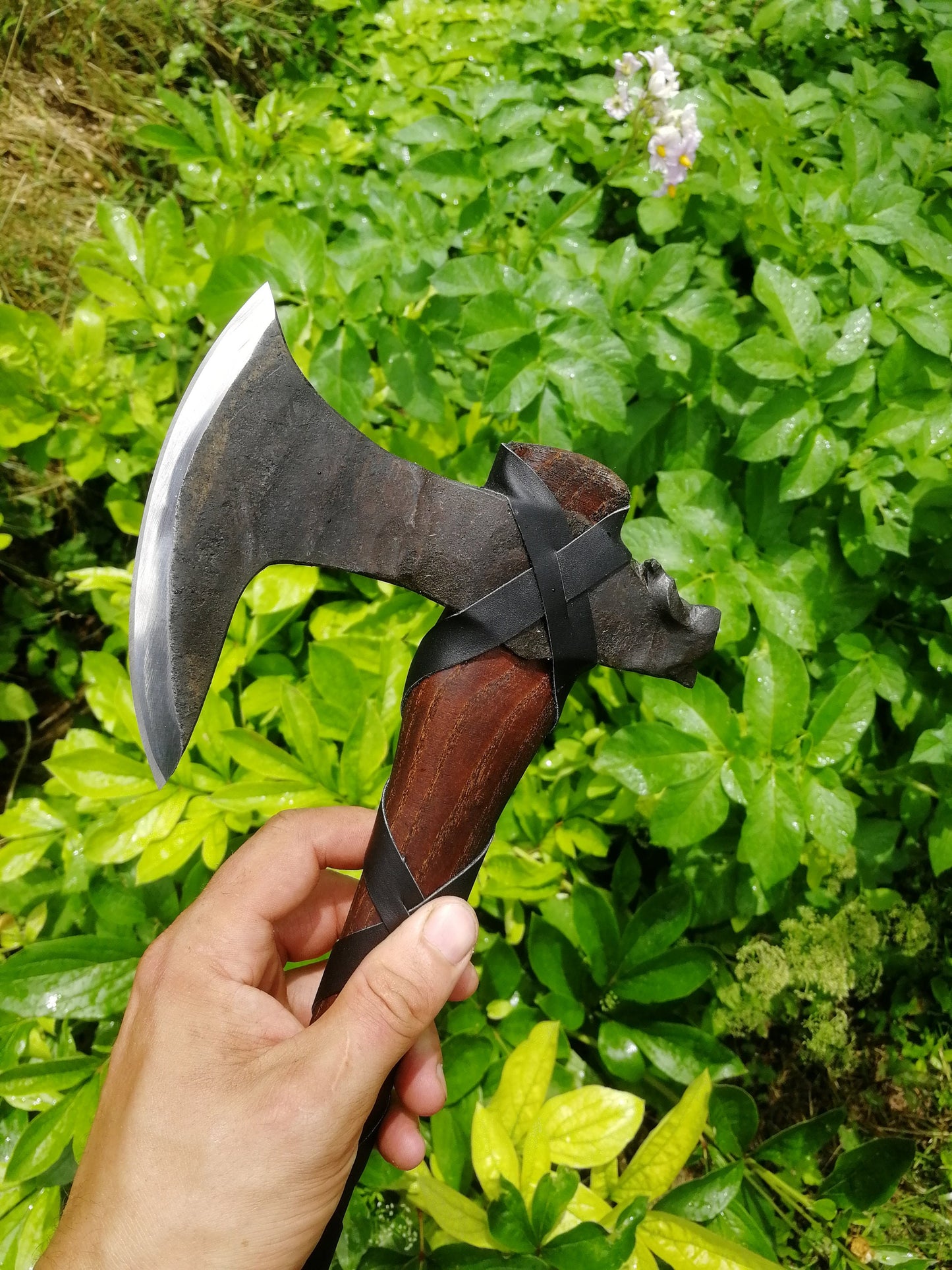 Dragon Axe Vikings Ragnar's Axe Replica Norse Dragon Head Poll Axe