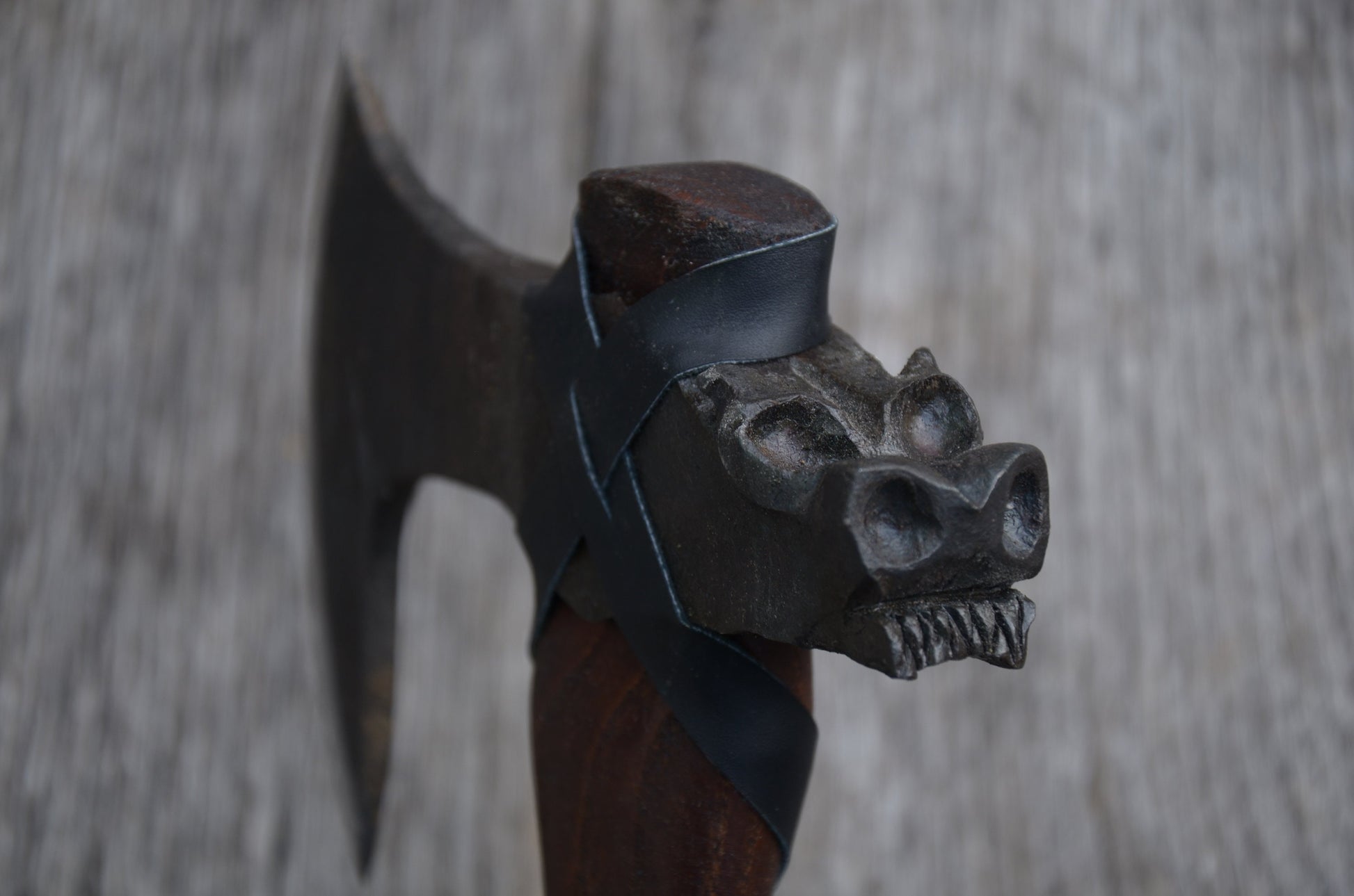 Dragon Axe Vikings Ragnar's Axe Replica Norse Dragon Head Poll Axe