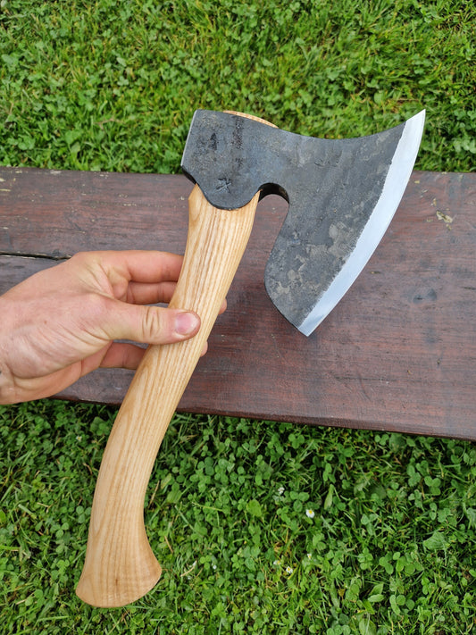 Hand Forged Carving Axe - Right handed / Left handed Sloyd Axe Spooncarving Axe Carpenter's axe