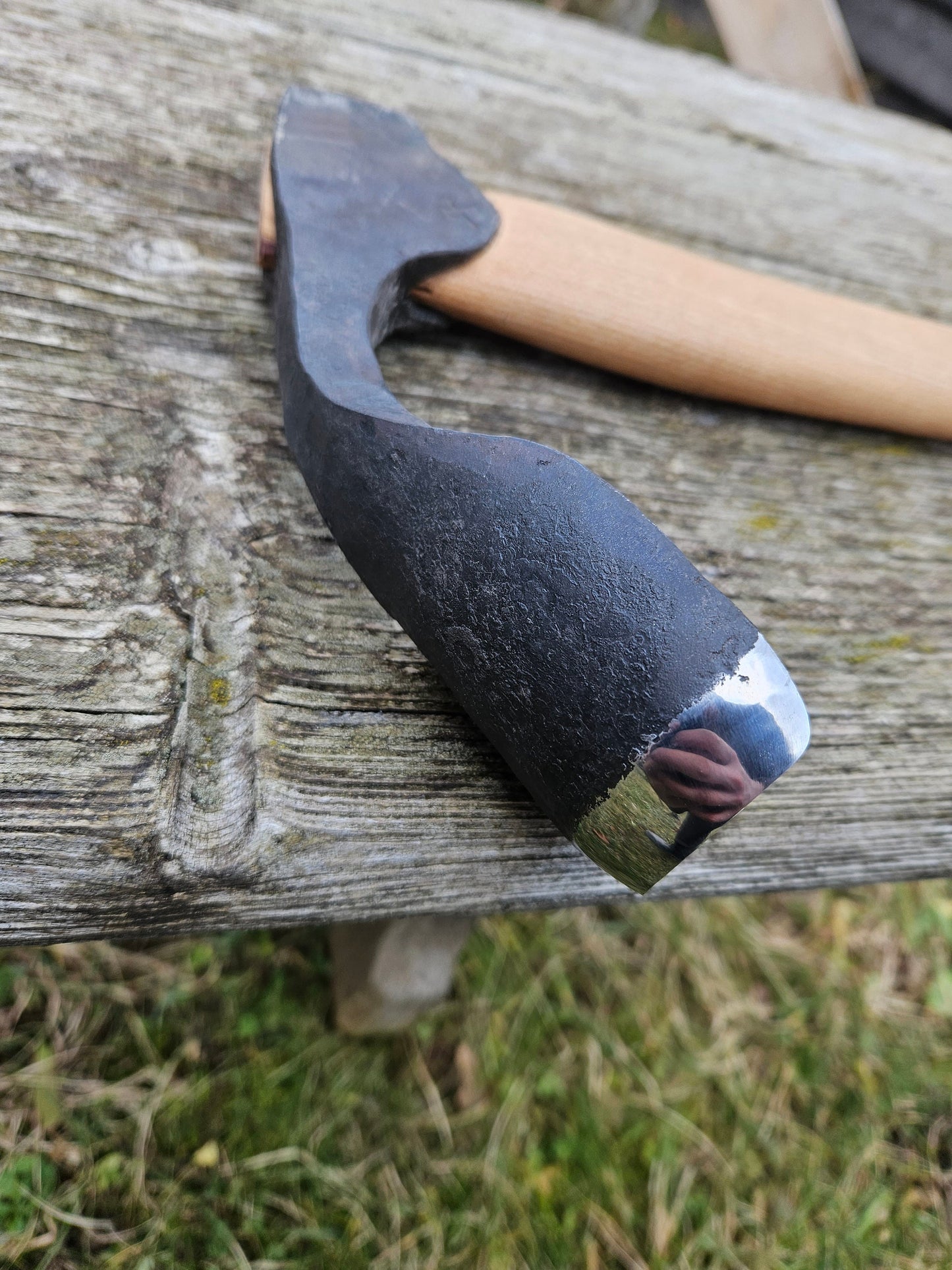 Classic Round Adze Deep Reach Adze Gouge 50mm / 2'' Bowl Adze Spoon Carving Log Cabin Adze