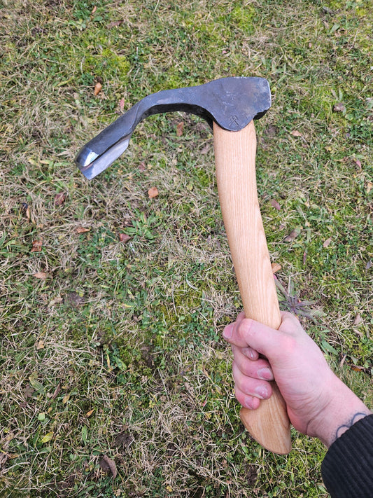 Classic Round Adze Deep Reach Adze Gouge 50mm / 2'' Bowl Adze Spoon Carving Log Cabin Adze