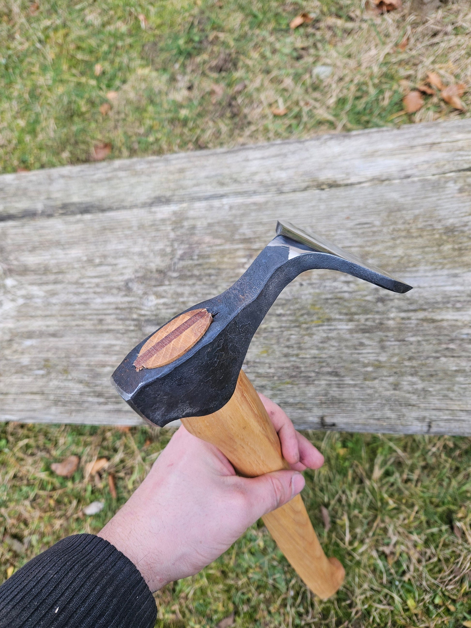 Flat Adze Planishing Adze 100mm Cabin Build Adze Gouging Round Adze