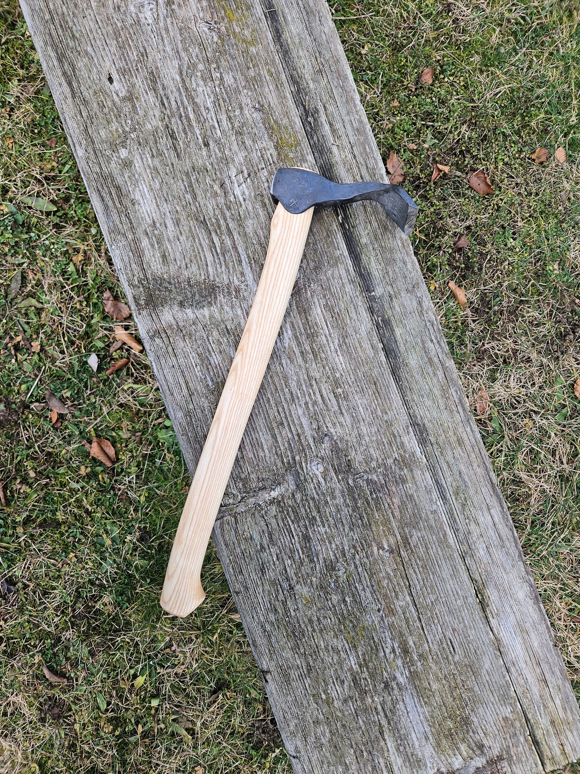 Large Flat Adze 80mm Planishing Adze Texturizing Adze Cabin Build Adze Round Adze