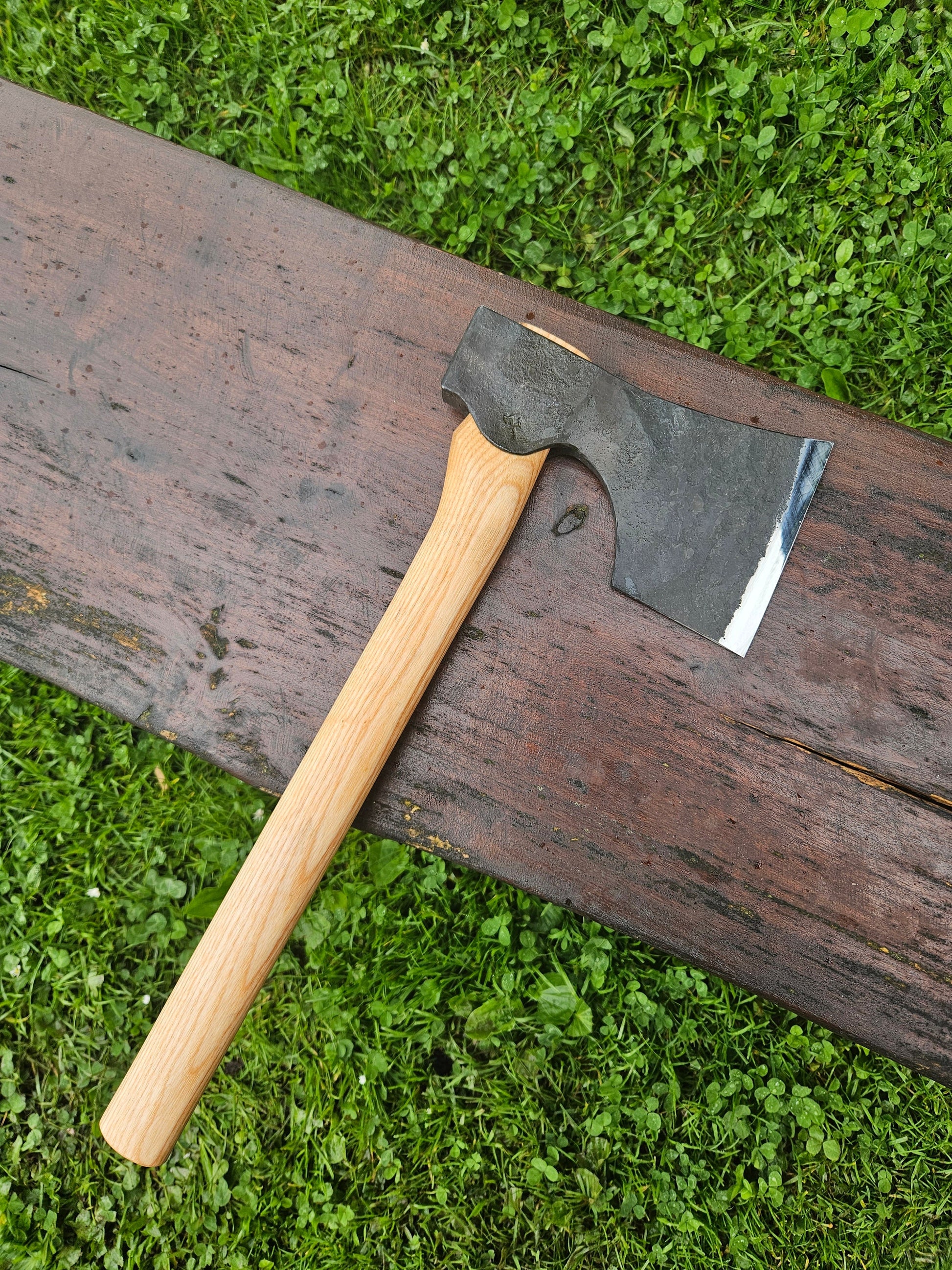 Carpenter's Axe Carving Axe Log Cabin Build Axe Blacksmith Hand Forged Axe Bushcraft Sloyd Woodworking Axe