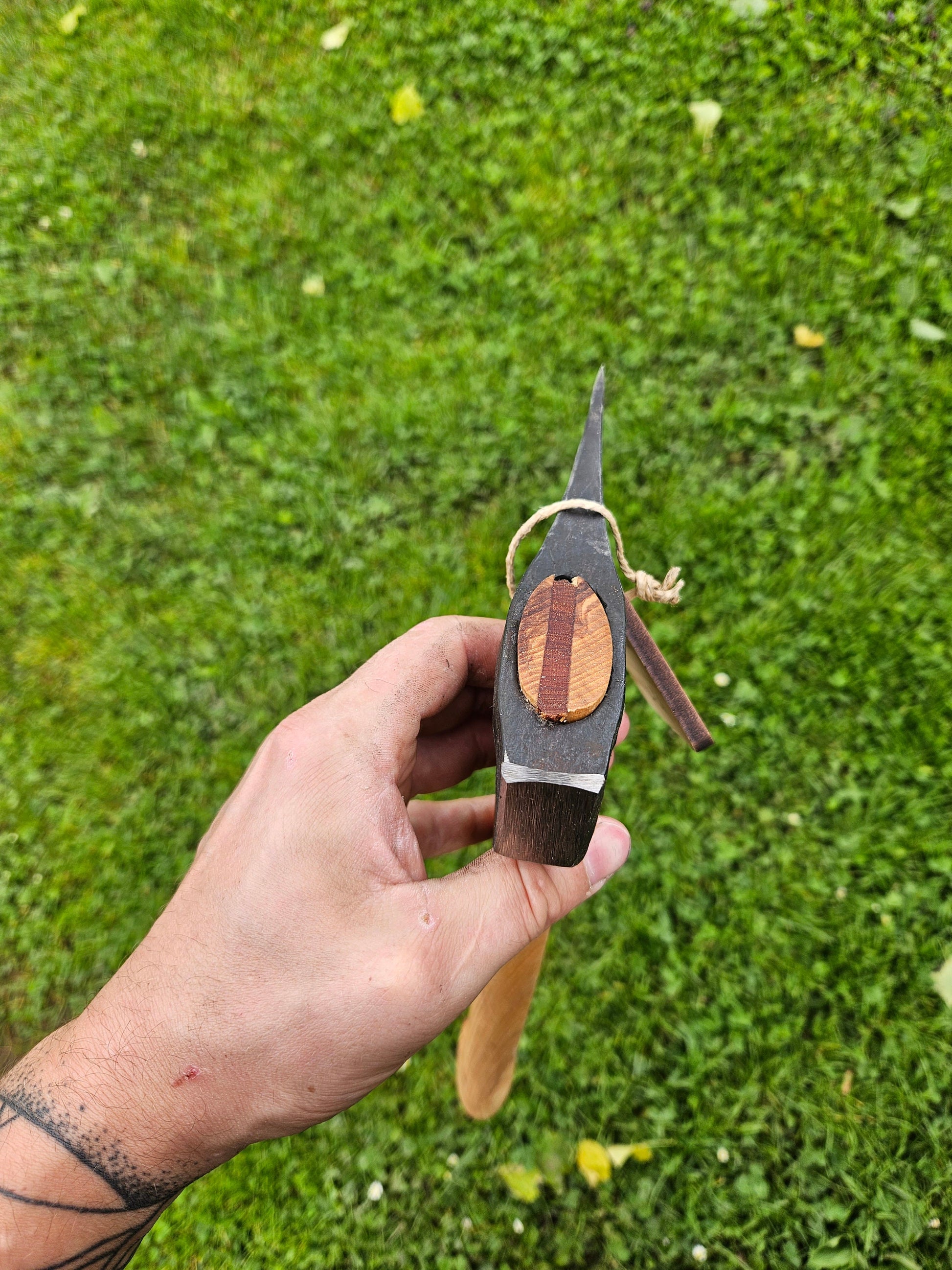 Hand Forged Camping Axe Scandinavian Axe Blacksmith Made Bushcraft Outdoors Survival Axe