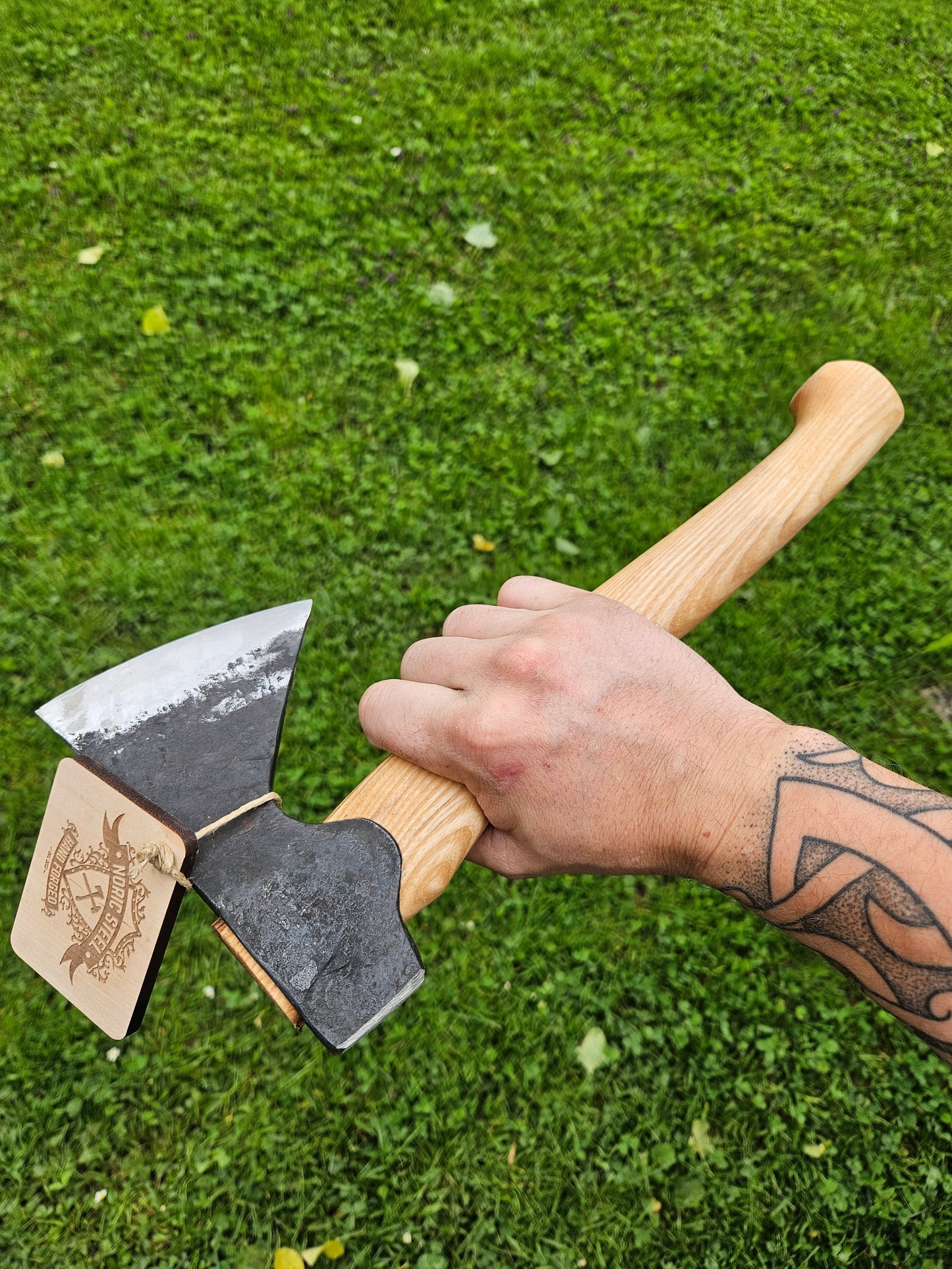 Hand Forged Camping Axe Scandinavian Axe Blacksmith Made Bushcraft Outdoors Survival Axe