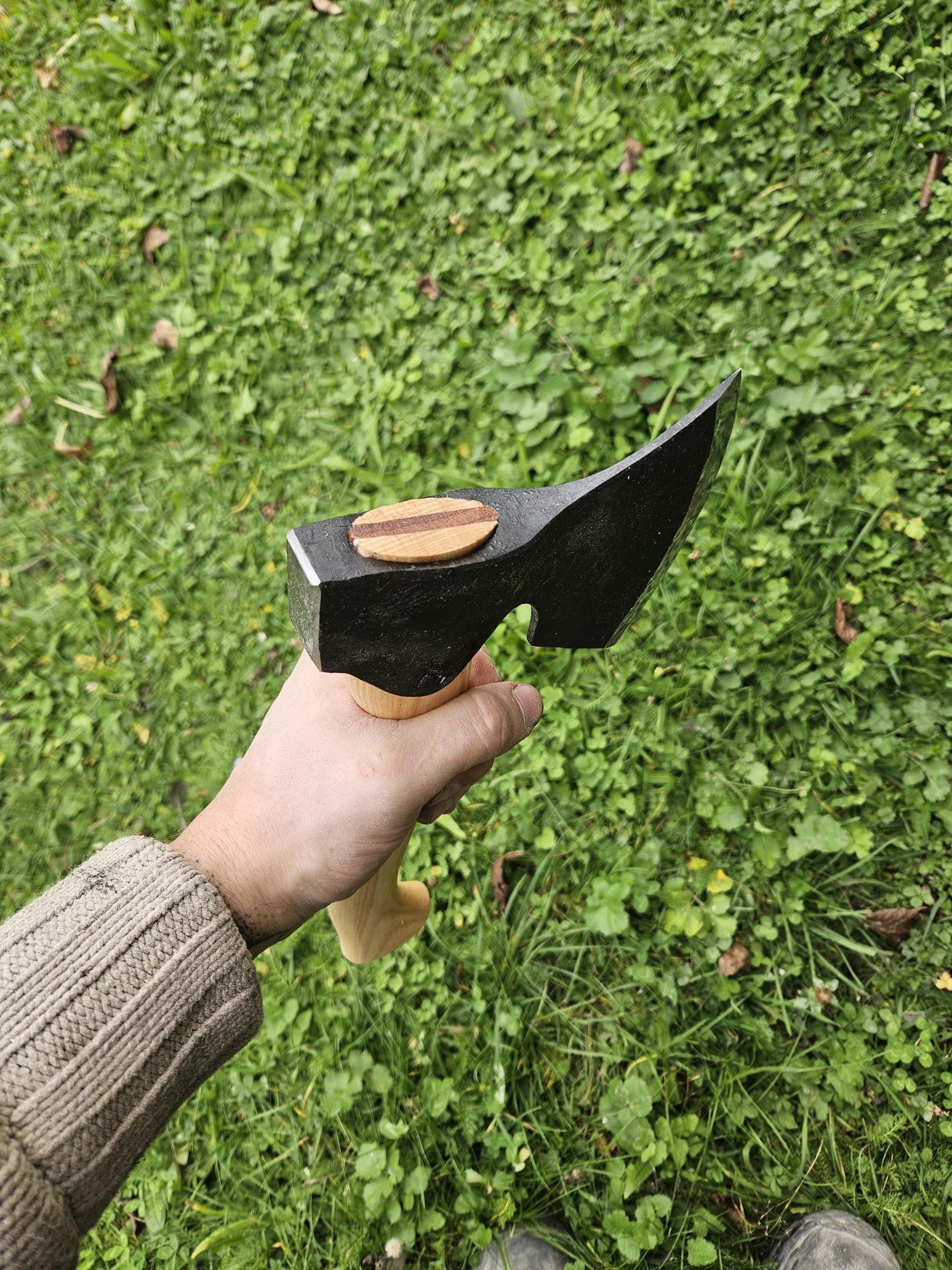 Hand Forged Carving axe, Carpenters axe, Swedish axe, Viking Axe, Sloyd Spoon Carving axe